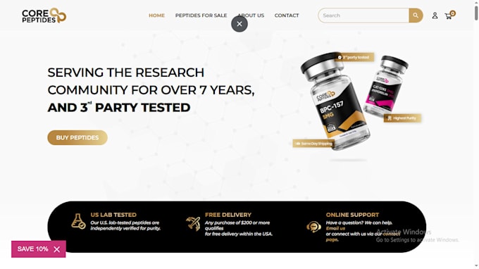 design peptide website fda complaint peptide website research peptide store