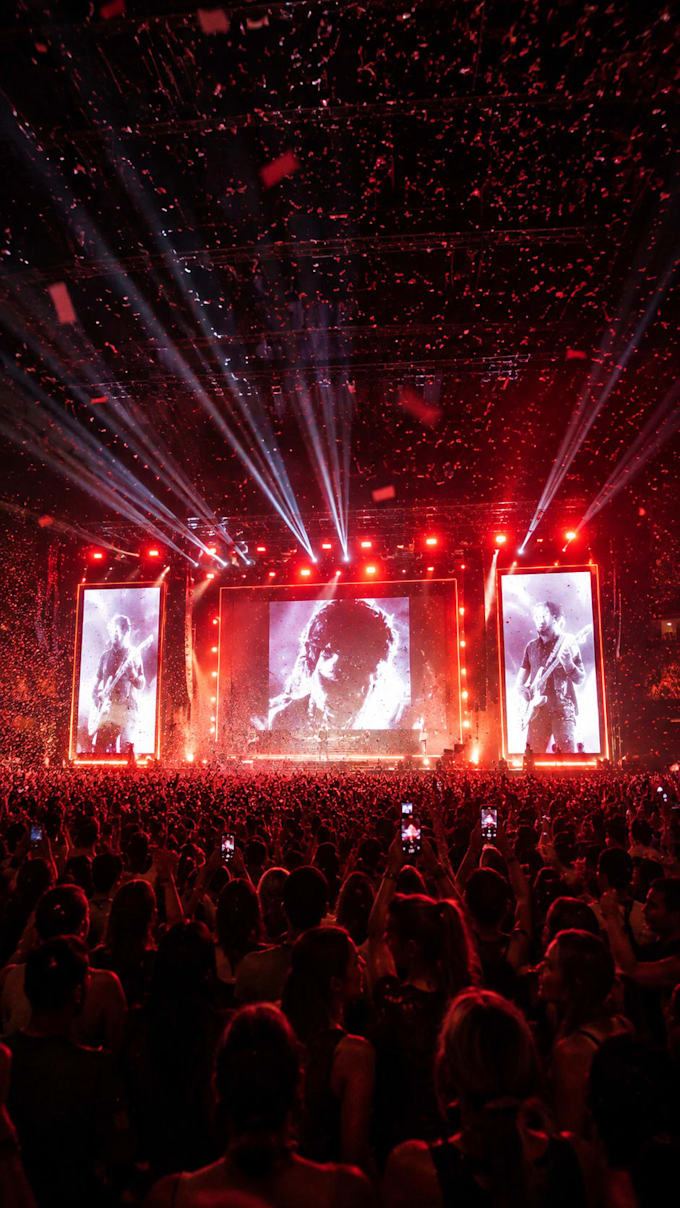 create concert visuals, vj loops and dj stage screen animation for stage show