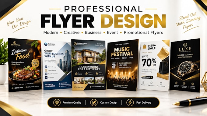 design modern business flyer