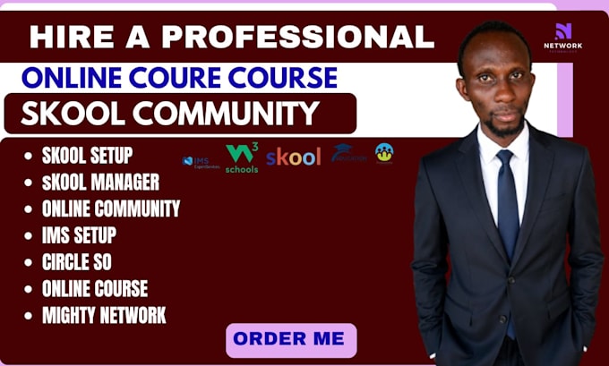 setup online course for skool community