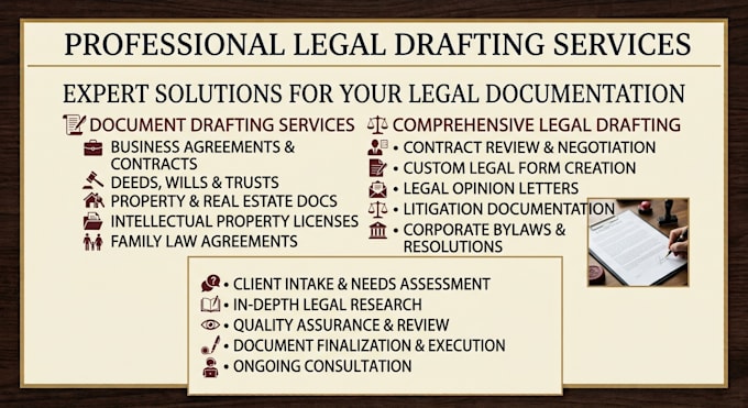 prepare legal document, lawsuits complaint,motions