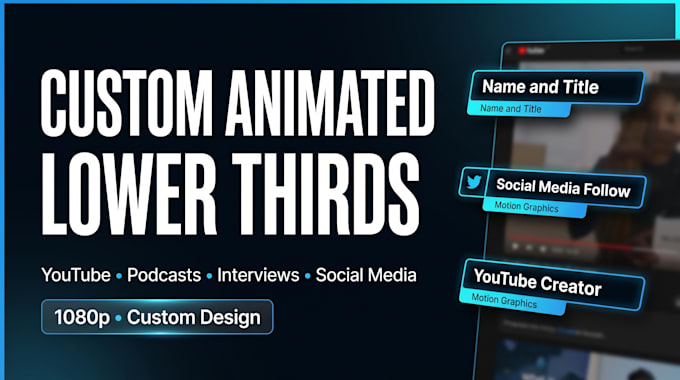 custom animated lower thirds
