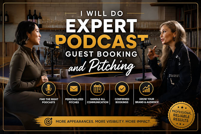 do expert podcast guest booking and pitching