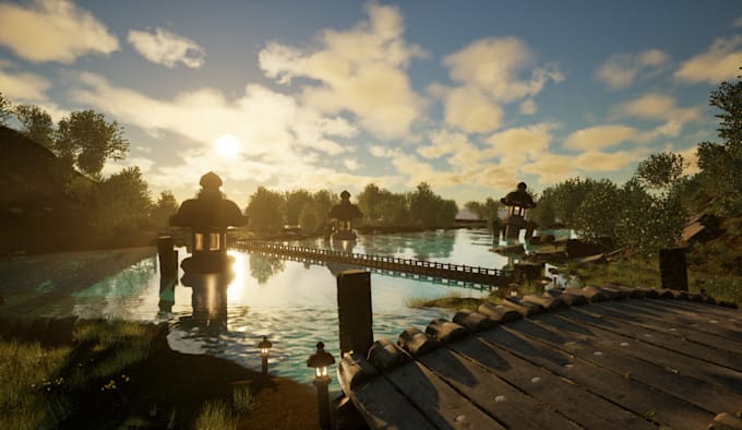 create 3d game environment, unreal engine environment, ue5 environment