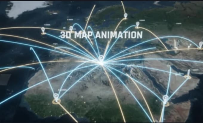 create cinematic 3d map animation and documentary videos