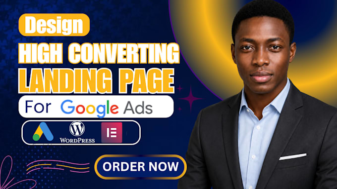 design high converting PPC wordpress landing page for google ads lead generation