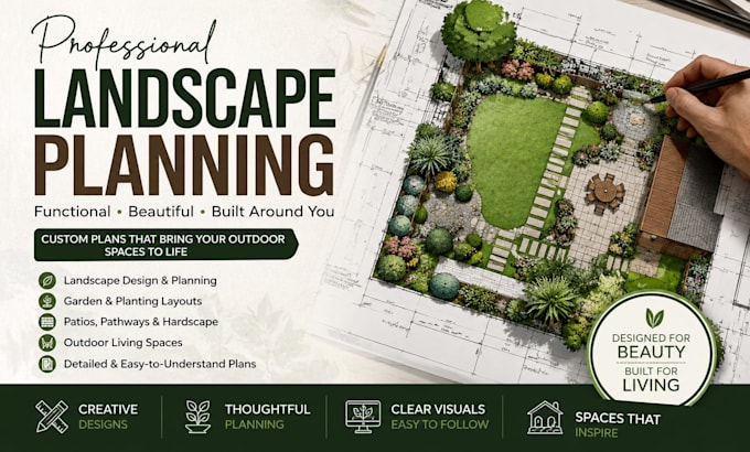 create professional landscape plans and outdoor space designs