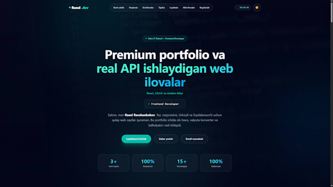 build a modern react website
