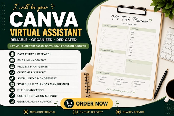 be your social media content, canva va, canva design