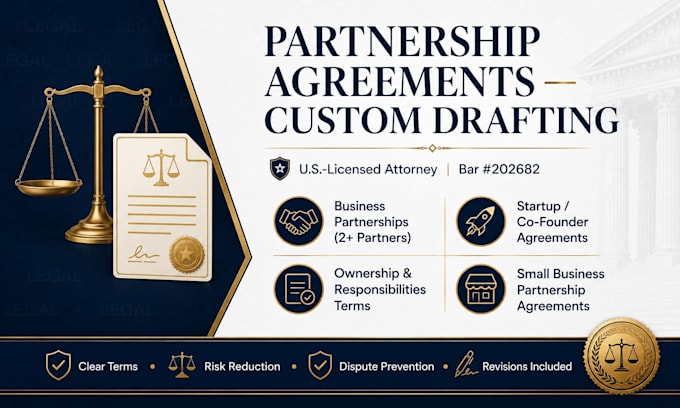 draft a partnership contract defining ownership and responsibilities