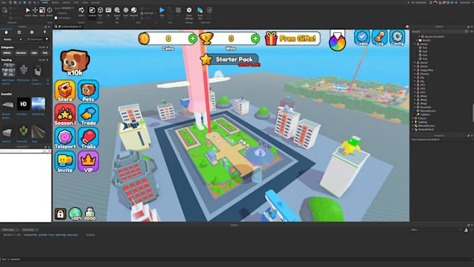 develop roblox game, map and scripting, roblox studio, luau, and custom mechanic