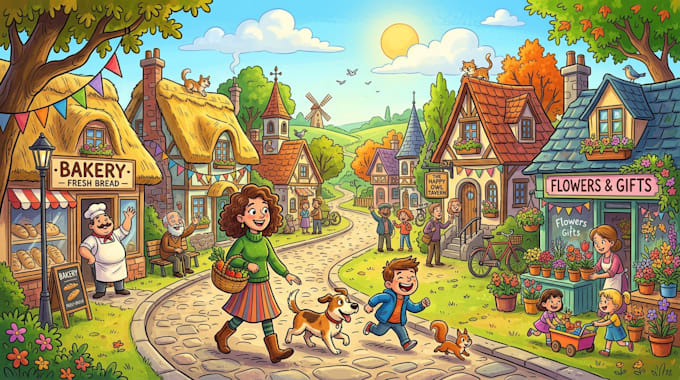 draw cartoon illustrations for you