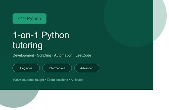 teach you python coding, scripting, and development