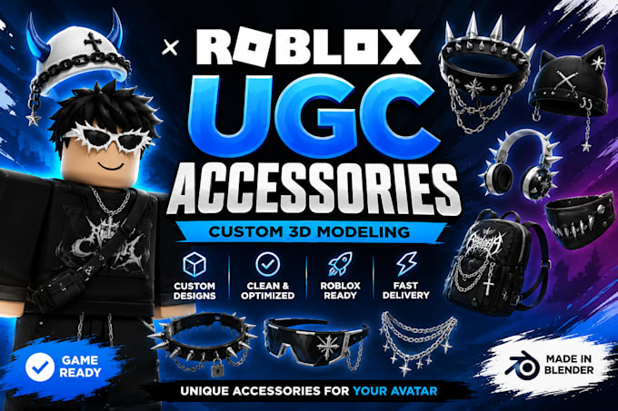 create roblox ugc accessories, 3d models and wearables