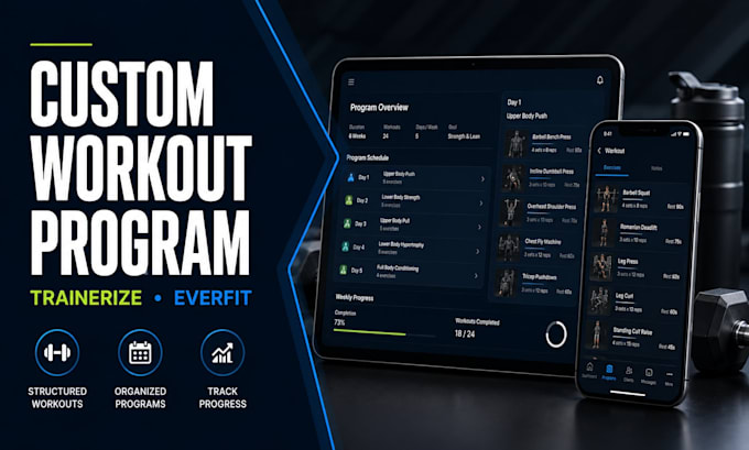 design custom workout programs for trainerize and everfit