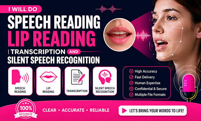 do speech reading, lip reading, transcription and silent speech recognition