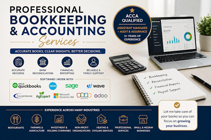 do bookkeeping and accounting for your business