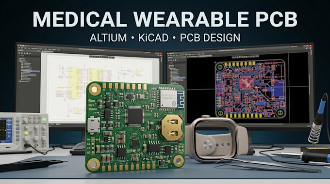 create wearable medical iot schematic layout biomedical miniaturized pcb altium