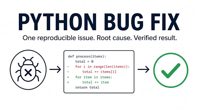 fix one python flask or django bug and verify the result