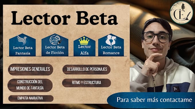 be your beta and alpha reader in spanish