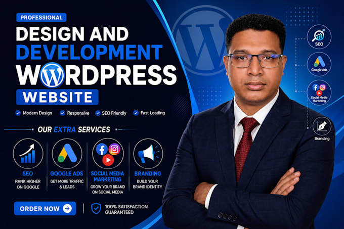 design and develop a profesional wordpress website