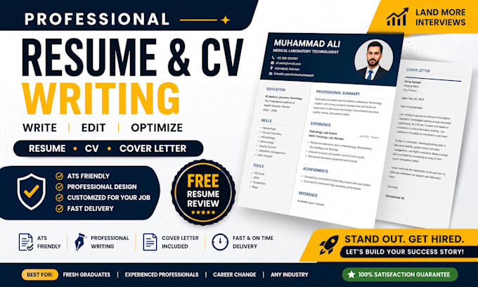 professionally write and edit resumes, cvs andcover letters