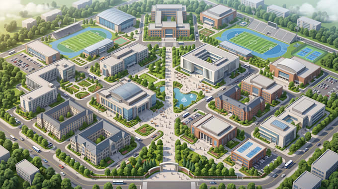 do isometric interactive map, city, campus, hotel map, location clickthrough map