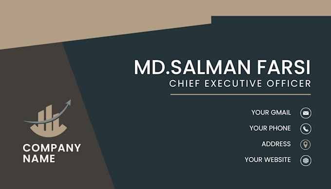 design professional canva visiting card