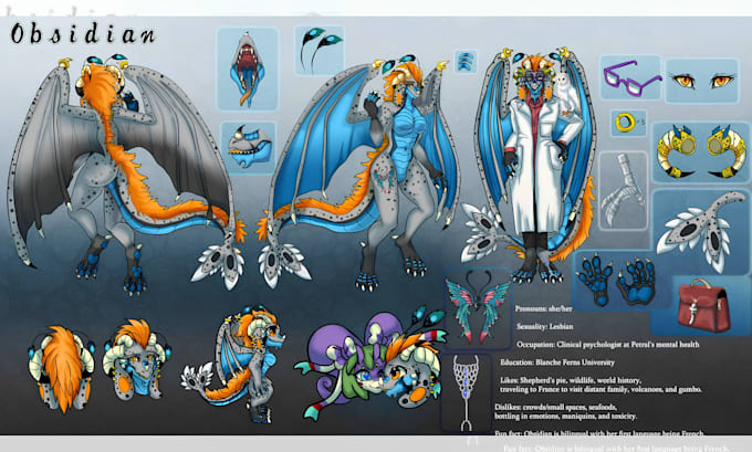 do furry reference sheet fursona reference sheet sfw, nsfw fursona ref comission