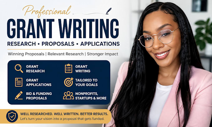do grant writing bid proposal grant research application grant writer