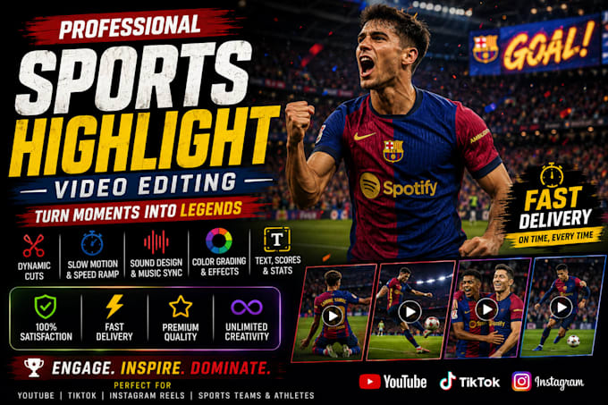 edit professional sports highlight videos and reels