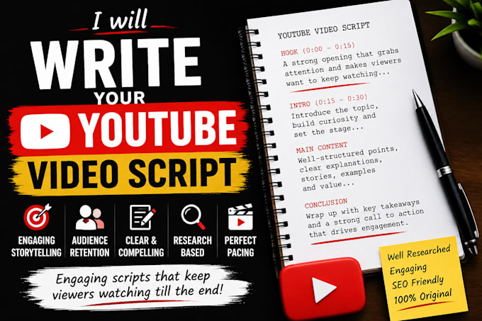 write your youtube video script