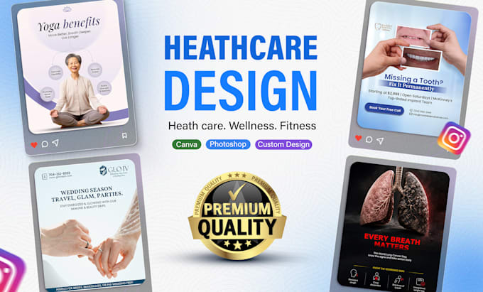 design instagram posts for healthcare brands