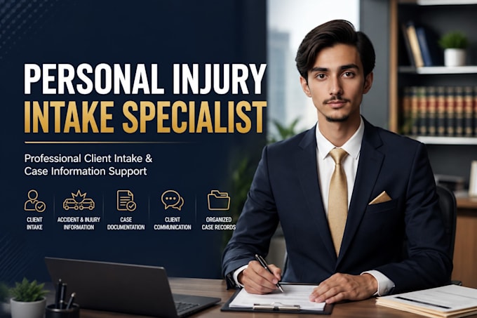 provide personal injury intake specialist services
