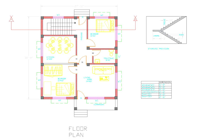 draw 2d floor plans, elevations and sections in autocad