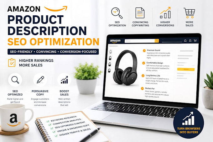 write and optimize amazon product descriptions