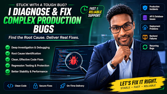 debug and fix complex production bugs and critical backend issues