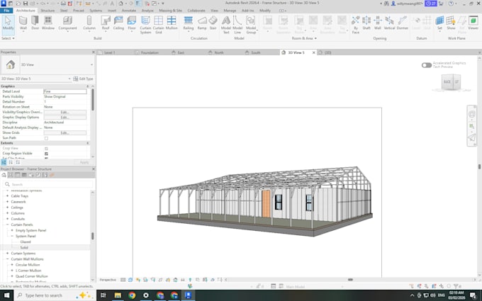 do a residential building design in revit and cost estimate