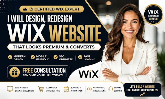 create a premium wix website that converts