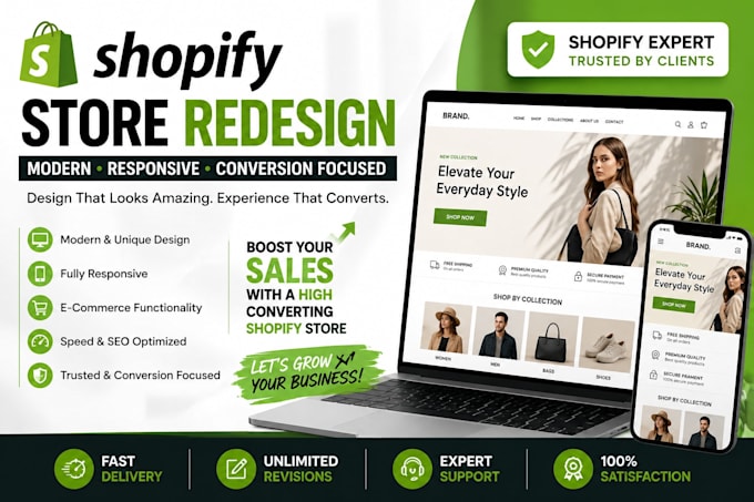 redesign shopify store merch shopify website design and shopify store redesign