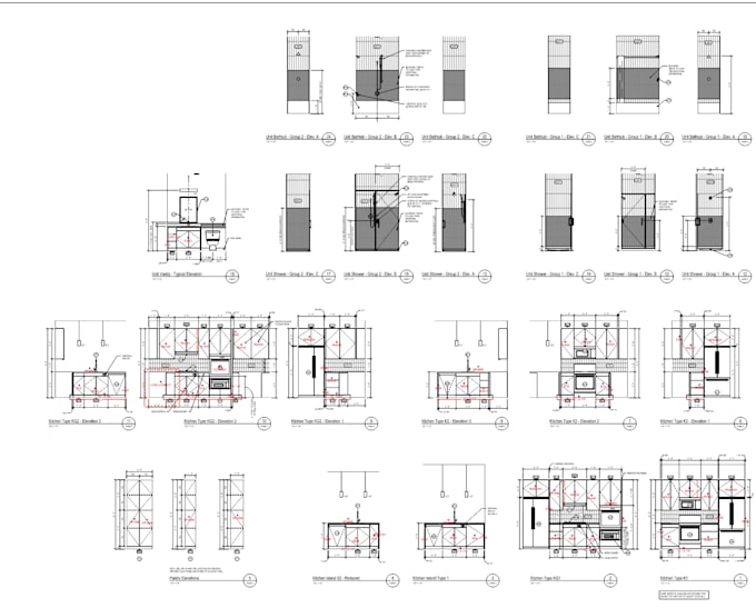 cabinetry estimation and shop drawings