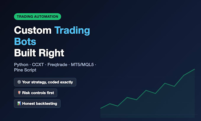 build a custom crypto trading bot with python ccxt or freqtrade