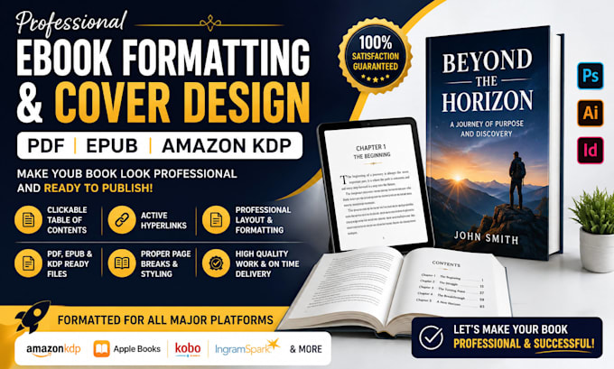 do pdf to ebook and epub formatting