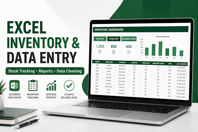 create a custom excel inventory and stock management system