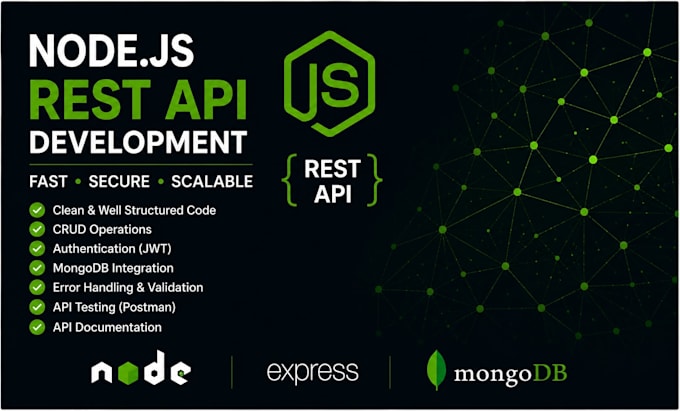 build a node js rest API with express and mongodb