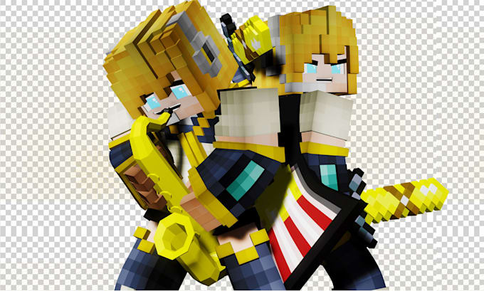 make minecraft skin render, themed render