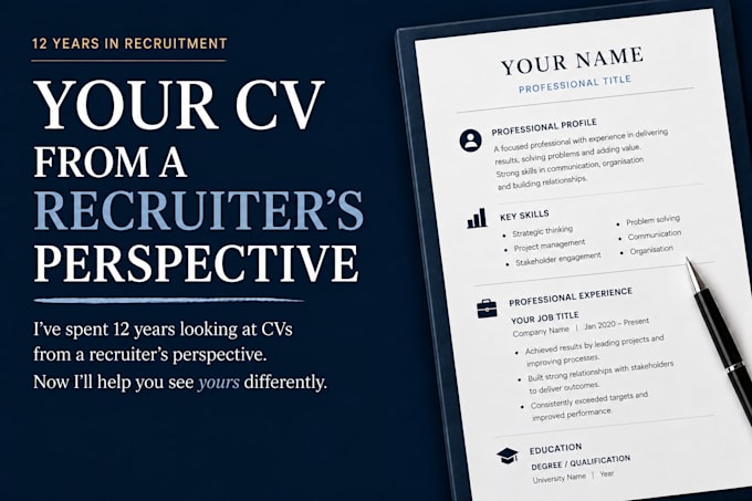 write your professional UK CV