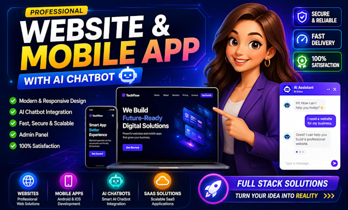 ai chatbot for business website and app