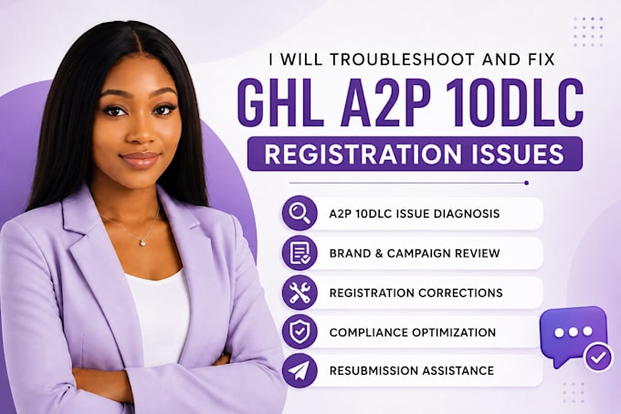 troubleshoot and fix ghl a2p 10dlc registration issues