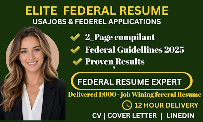 write a professional federal resume for usajobs